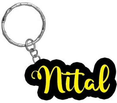 SY Gifts Nital Name Black Yellow Name Keychain Key Chain