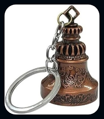 Meeko.com Guardian Bell KeyChain For Car Bike, Bags, Backpacks | Temple Bell Keyring |-A Key Chain