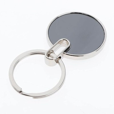 LIVAM UNIQUE round black 01 Key Chain