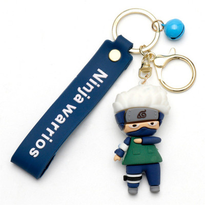 RainSound 3D Miniature Soft PVC Naruto anime Kakashi Hatake keyring with Charm Key Chain