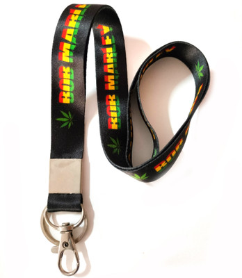 Meeko.com Fabric Id bob Marlry tag lanyard for bike and Scooters Key Chain