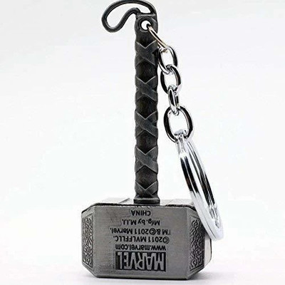 gtrp keychain-SILVER Thor Hammer Marve Key Chain