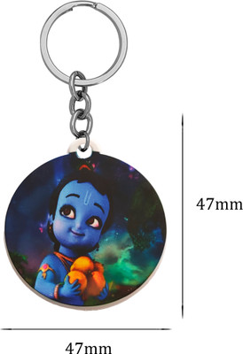 M Men Style Religious Littile Krishna Polymer Keychain NewseyP22 Key Chain