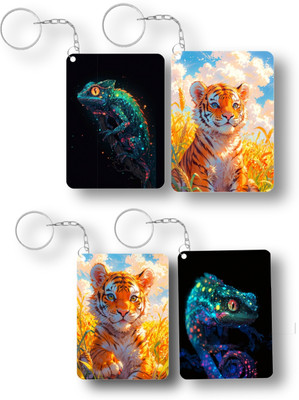 jojo creations jojo present pack of 4 useful keychain for multi use bike,car,scooty and ect. Key Chain