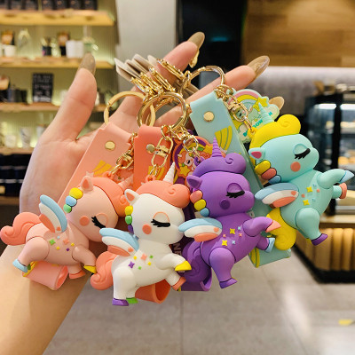 WEZO Cute Unicorn Keychain-3D Keychain (Pack of 1) Key Chain