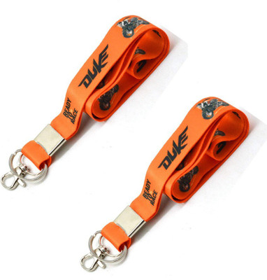 GSV KTM Duke Bike (pack -2) Id Card Holder Hook Fabric Keychain Key Ring For Bikes Key Chain