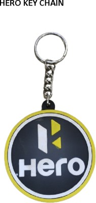 Golden Fox HERO YELLOW AND BLACK RUBBER KEY CHAIN WITH HOOK Key Chain