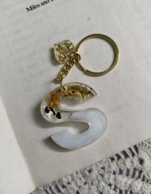 SnipNclip Crafts S Letter Alphabet/Letter Key chain, Handmade Key chains Key Chain