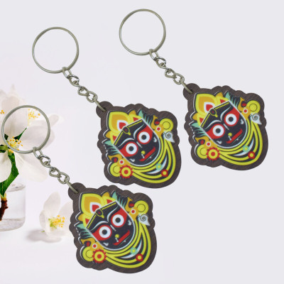 Jagannath World key-ring-jaga-wood-set-3-0M Key Chain