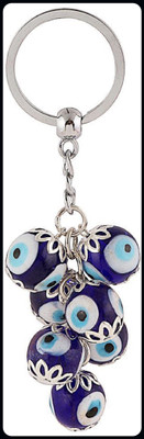 BBG BBG_Seven Beads Design Blue Evil Eye-A Key Chain