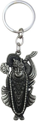 PEARLISH Lord Krishna Avtar Shree Nath Ji Solid Metal Keychain Key Chain