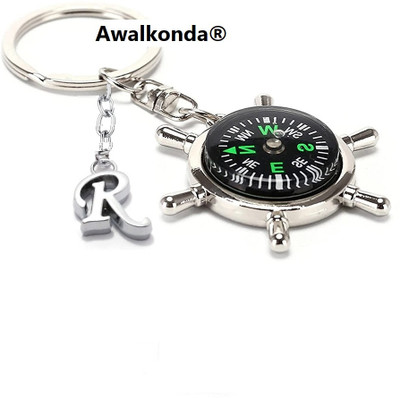 Awalkonda Compass-Alphabet-R Key Chain