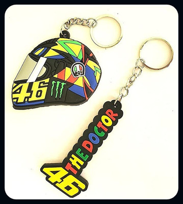 Meeko.com The Doctor 46 helmet with multicor vr46 key chain-A Key Chain
