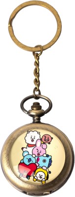 RainSound BTS Army BT21 Cute Character V Pocket watch Key Chain