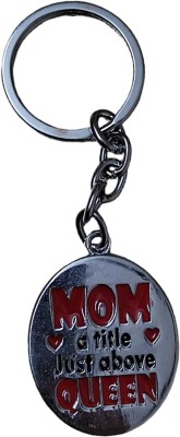 MOREL MOM A LITTLE JUST ABOVE QUEEN AND DAD IS SON FIRST HERO KEYCHAIN Key Chain