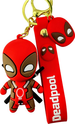 Kraft Crate Deadpool Inspired 3D Rubber Keychain | Marvel Gifts & Collectibles | Key Chain