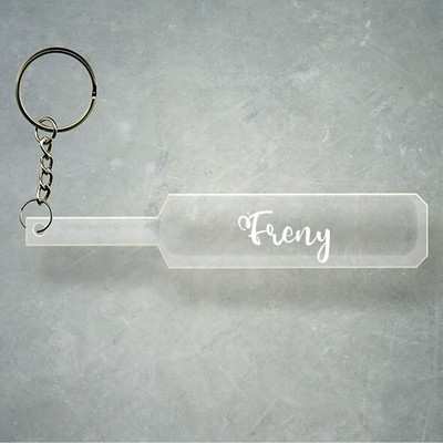 SY Gifts Cricket Bat Logo Design With Freny Name Key Chain