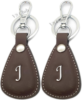 VS Club COMBO_J_LETTER_KEYCHAIN_BLACK_BROWN Key Chain