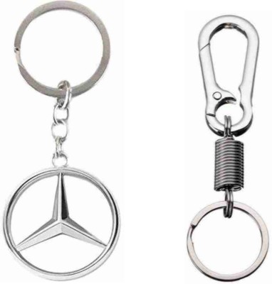 Jainsburys Combo of Mercedes Metal & Bukkle Hook keychain Key Chain