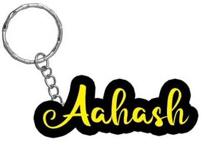 SY Gifts Aahash Name Black Yellow Name Keychain Key Chain