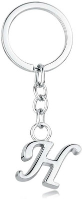 SRG Stylish Letter Alphabet Keyring with charm Alphabet Initial H Key Chain