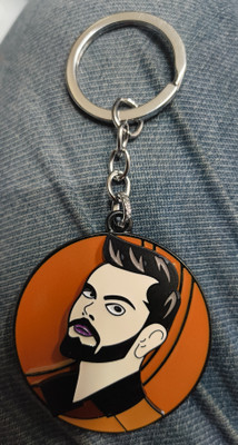 mik VIRAT IDOL CRICKET PLAYER ROTATING Key Chain