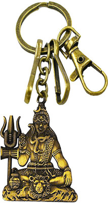 AFH Lord Shiva Mahadev Religious Bronze Charm Religious Key Chain for Men, Women Key Chain