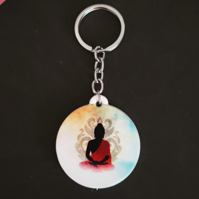 Shiv Jagdamba Religious Lord Gautam Buddha Polymer Keychain ShivKeyP36 Key Chain