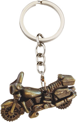 BLESSINGS Bike Bronze Effect Plastic Key Chain