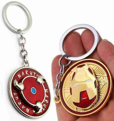 kritika creation Naruto Rotating keychain & Ironman Face Rotation keyring Key Chain