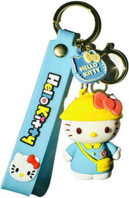 SHRI JI Hello Kitty with Yellow Purse Keychain & Keyring with Hello Kitty Charm & Strap Key Chain