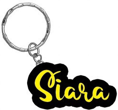 SY Gifts Siara Name Black Yellow Name Keychain Key Chain
