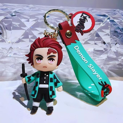 ABS TRADERS Slaying Demons in Style: Anime 3D Silicon Keychain for Demon Slayers 1 PCS Key Chain