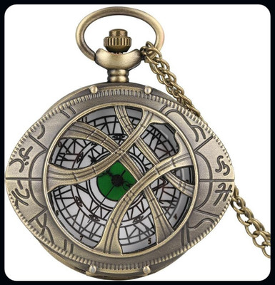 gtrp Metal Dr strange Eye Design Vintage Pocket watch Keychain-A Key Chain
