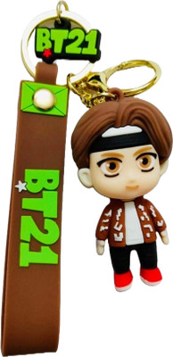 GKM BT21 BTS V Rubber Keychain and Keyring Key Chain