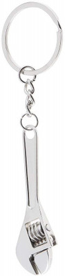 WROPZO Mini Portable Outdoor Tool Silver Wrench Spanner Key Chain Ring Keyring Metal Key Chain