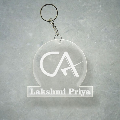 SY Gifts Chartered Accountant CA Design With Lakshmi Priya Name Key Chain