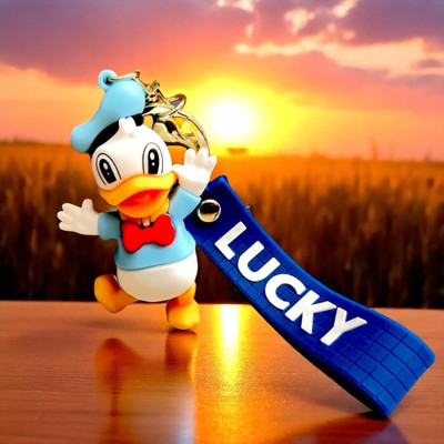 SSAppliances Donald Duck Silicone Keychain – Cute Cartoon Character Key Ring for Kids, Bags Key Chain