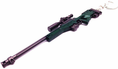 gtrp Trendy-Exclusive-Pubg-Metal-Series-Green-AWM-Gun-Key-Chain Key Chain