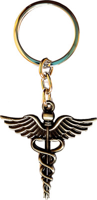 MISMIL Grey Doctor Symbol Key Chain