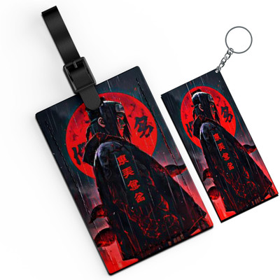 Morons Customized Itachi Uchiha Printed Luggage Tag & Keychain - D10 Key Chain