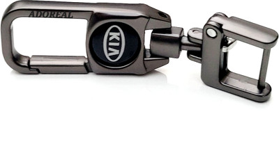 ADOREAL KIA METALLIC KEYCHAIN AND KEYRING FOR KIA SELTOS | SONET | CARENS | EV6 Key Chain
