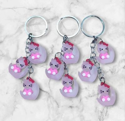 NUT E MONKEY Pack of 3 couple moon keychain for men women pack of 3 Key Chain