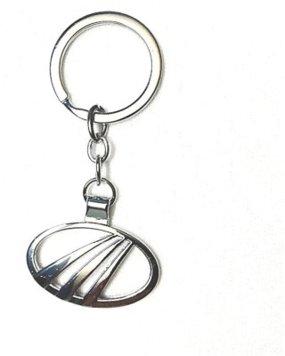 Jainsburys Mahindra Logo Silver Metal Keychain & best Quality Keychain For Car Lovers Key Chain