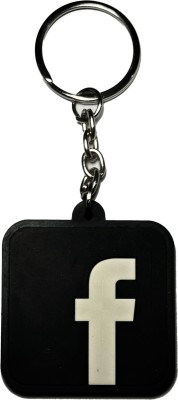 swagtreg PVC Facebook (Black) Key Chain