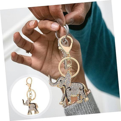 FLOSTRAIN Elephants Keychain Key Chain