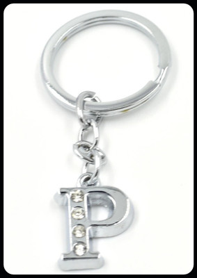 gtrp Trendy-Alphabet P Metal Key Chain For Unisex with attractive Diamond Key Chain