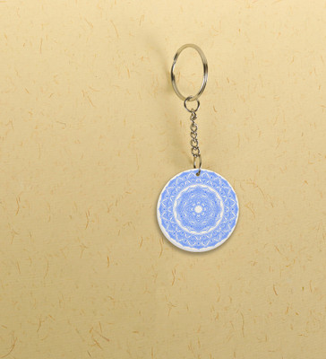 Special Trend Hub Balanced Beauty: Printed Round Keychains Pack of 2 Key Chain