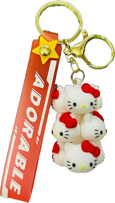 GKM Latest Hello Kitty Multiface keychain with hook for boys & Girls Key Chain