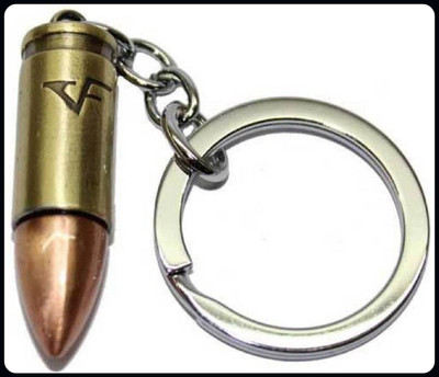 gtrp Metal Thick Bullet Key Chain (Gold)-A Key Chain